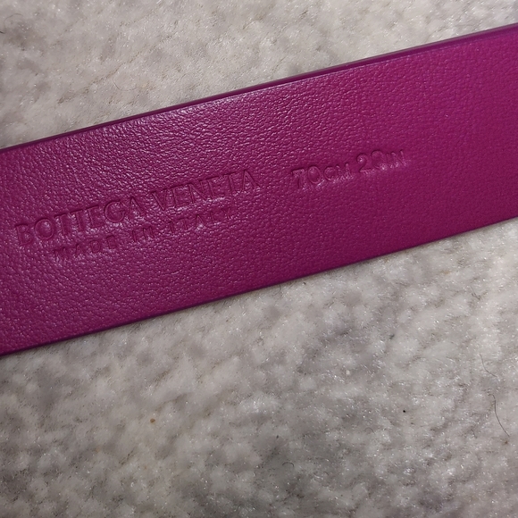 NWT Authentic Bottega Veneta Triangle Purple Pink Belt - Picture 5 of 6